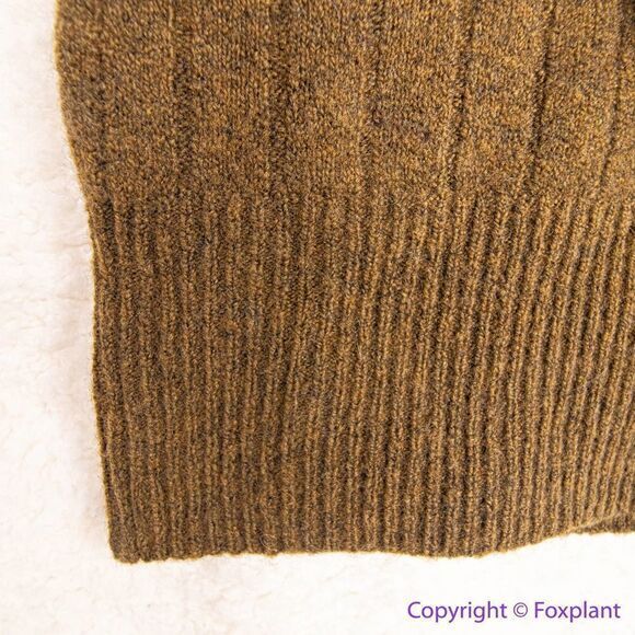 NEW Madewell Bowden Henley Sweater in Coziest Yarn,‎ brown, women's plus size 4X - Picture 8 of 16